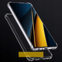 TPU чехол GETMAN Ease logo усиленные углы Full Camera для Xiaomi Poco X6 / Note 13 Pro 5G – Прозрачный