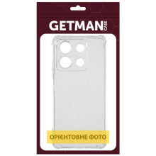 TPU чехол GETMAN Ease logo усиленные углы Full Camera для Xiaomi Poco X6 / Note 13 Pro 5G – Прозрачный