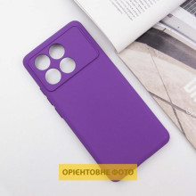 Чехол TPU GETMAN Liquid Silk Full Camera для Xiaomi Poco X6 / Note 13 Pro 5G – Фиолетовый