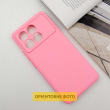 Чехол TPU GETMAN Liquid Silk Full Camera для Xiaomi Poco X6 / Note 13 Pro 5G – Розовый