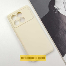 Чехол TPU GETMAN Liquid Silk Full Camera для Xiaomi Poco X6 / Note 13 Pro 5G – Песочный