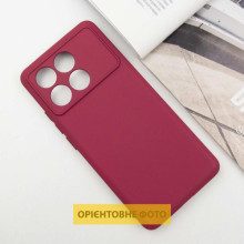 Чехол TPU GETMAN Liquid Silk Full Camera для Xiaomi Poco X6 / Note 13 Pro 5G – Бордовый