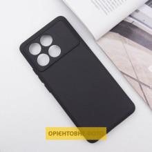 Чохол TPU GETMAN Liquid Silk Full Camera для Xiaomi Poco X6 / Note 13 Pro 5G – Чорний