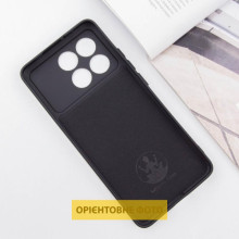 Чохол TPU GETMAN Liquid Silk Full Camera для Xiaomi Poco X6 / Note 13 Pro 5G – Чорний