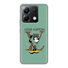 Чехлы Луи Витон для Xiaomi POCO X6 5G (AlphaPrint - LOUIS VUITTON) – Микки Маус LV