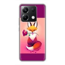 Чехлы с картинкой Лисички для Xiaomi POCO X6 5G (VPrint) – Лисичка с розочкой