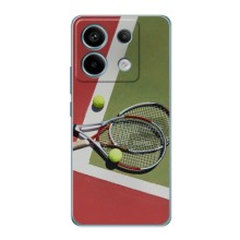 Чехлы с принтом Спортивная тематика для Xiaomi POCO X6 5G (Ракетки теннис)