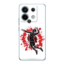 Чохли з прінтом Спортивна тематика для Xiaomi POCO X6 5G – Волейболіст