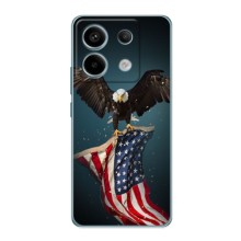 Чехол Флаг USA для Xiaomi POCO X6 5G – Орел и флаг