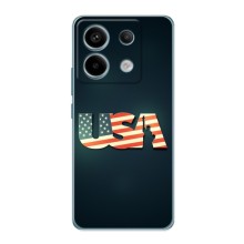 Чехол Флаг USA для Xiaomi POCO X6 5G (USA)