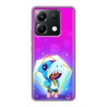 Чехол Бравл Старс для Xiaomi POCO X6 5G – Леон в костюме Акулы
