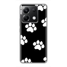Бампер для Xiaomi POCO X6 5G с картинкой "Песики" (Следы собак)