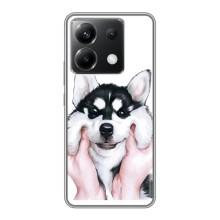 Бампер для Xiaomi POCO X6 5G с картинкой "Песики" (Собака Хаски)