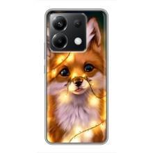 Чехол с Лисичкой для Xiaomi POCO X6 5G – Новогодний лисенок