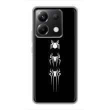 Чехол Супергерой Человека Паука на Xiaomi POCO X6 5G – Лого паука