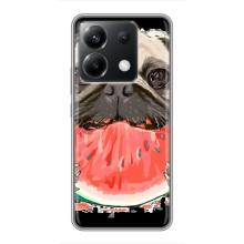 Чехол (ТПУ) Милые собачки для Xiaomi POCO X6 5G (Смешной Мопс)