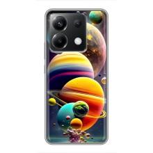 Чехол (ТПУ) с планетами на Xiaomi POCO X6 5G – Солнечна система