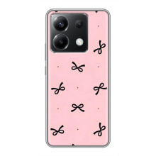 Чохол банти для Xiaomi POCO X6 5G – Чорні бантики