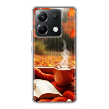 Чохол з унікальним дизайном 'Осінь з кавою' для Xiaomi POCO X6 5G – Кава і дощ