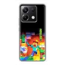 Чехлы для Xiaomi POCO X6 5G (Персонажи Майн Крафт) (Герой Майнкрафт)