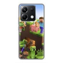 Чехлы для Xiaomi POCO X6 5G (Персонажи Майн Крафт) (Майн-крафт)