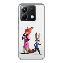 Силиконовый чехол с принтом Зоотрополіс для Xiaomi POCO X6 5G – Джуди и Ник
