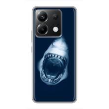Силиконовый бампер с картинкой животных для Xiaomi POCO X6 5G (Пасть Акулы)