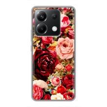 Силиконовый бампер с принтом (цветочки) на Поко Х6 (5G) (Букет цветов)