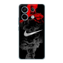 Силиконовый Чехол на Xiaomi POCO X6 5G с картинкой Nike (Nike дым)