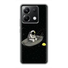 Силиконовый Чехол с принтом "Космонавты" на Xiaomi POCO X6 5G – Космонавт на рыбалке