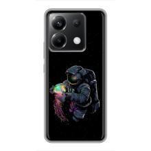 Силиконовый Чехол с принтом "Космонавты" на Xiaomi POCO X6 5G – В руках земля