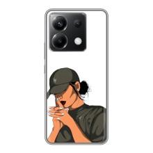 Силиконовый Чехол на Xiaomi POCO X6 5G с картинкой Стильных Девушек – В зеленом