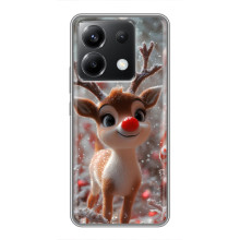 Яркий чехол для Xiaomi POCO X6 5G с Зимними Оленятами