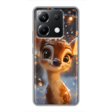 Яскравий чохол для Xiaomi POCO X6 5G з Зимові Оленята – Оленятко серед герлянд