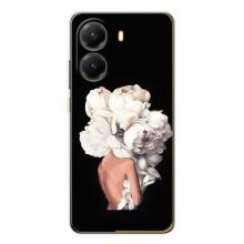Чехлы (ART) Цветы на Xiaomi POCO X7 Pro (VPrint) (Білі квіти)