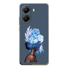 Чехлы (ART) Цветы на Xiaomi POCO X7 Pro (VPrint) (Квіти на голові)