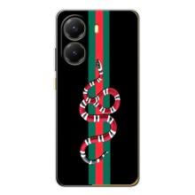 Чехлы Бренд GUCCI для Xiaomi POCO X7 Pro – Змей Гуччи