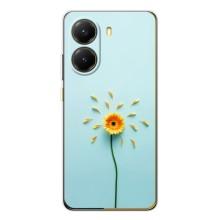 Чохли з квітами для Xiaomi POCO X7 Pro (VPrint) (Жовта квітка)