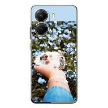 Чехлы с изображением разных животных для Xiaomi POCO X7 Pro (Ежик на руках)