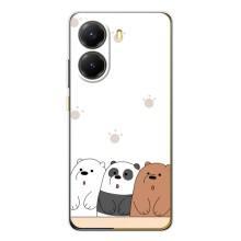 Чехлы с изображением разных животных для Xiaomi POCO X7 Pro (Удивленные медвеженки)