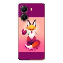Чохли з картинкою Лисичка для Xiaomi POCO X7 Pro (VPrint) (Лиса з трояндою)