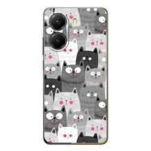 Чохли з Котиками для Xiaomi POCO X7 Pro (VPrint) (Мальовані котики)
