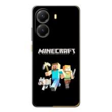Чохол Майнкрафт на Xiaomi POCO X7 Pro (AlphaPrint) Minecraft (герої Minecraft)