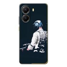 Силиконовый чехол с картинкой "Герой Pubg" на Xiaomi POCO X7 Pro – В экиперовке