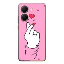 Чехол с принтом для Xiaomi POCO X7 Pro (AlphaPrint - Знак сердечка)