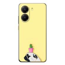 Бампер для Xiaomi POCO X7 Pro з картинкою "Песики" (Кактус на голові)