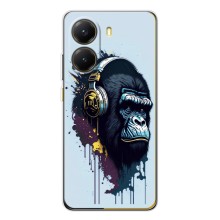 Чохол з Мавпами Xiaomi POCO X7 Pro - (AlphaPrint) (Горила в навушниках)