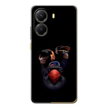 Чохол з Мавпами Xiaomi POCO X7 Pro - (AlphaPrint) (Три мавпи)