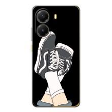 Чехол с Прикольным принтом на Xiaomi POCO X7 Pro (Кеды)
