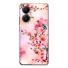 Чехол с принтом САКУРЫ на Xiaomi POCO X7 Pro – Бабочки на сакуре